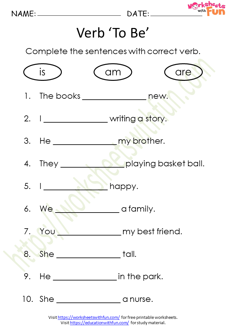 english-class-1-verb-to-be-is-am-are-worksheet-1